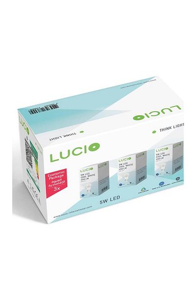 Generic Lucio 3-Pieces 6500K 5W E27 LED Bulb Set Cool White 3897325276008-3PCS