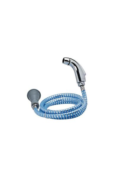 Generic Traveller Shattaf Portable Travel Shattaf with Hose Silver and Blue 1.8m TS-001
