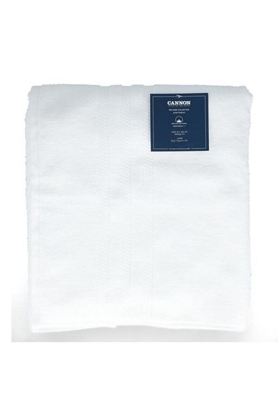 Generic Cannon Melange Collection Cotton Bath Towel White 81 x 163cm CN MS81X163-WHTD