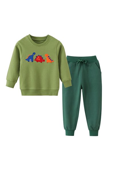 Kidohug 2-piece cotton suit, Long sleeve blouse and pants set