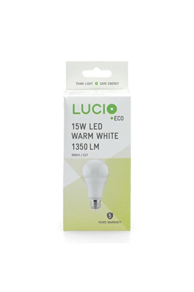 Generic Lucio 15W 3000K 1350-Lumens E27 LED Bulb Warm White