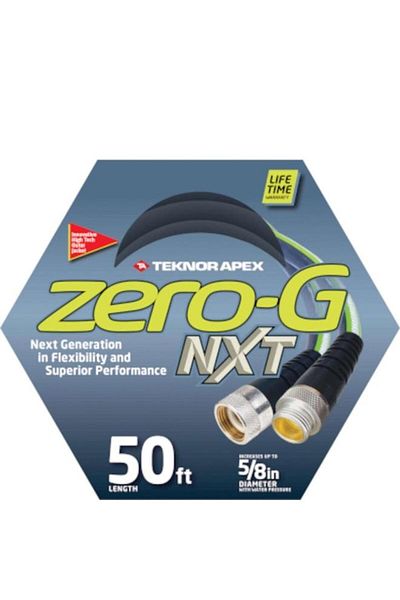 Generic خرطوم حديقة تكنور أبيكس زيرو-جي عالي التحمل، رمادي، 5/8 بوصة × 50 قدمًا، 7033617
