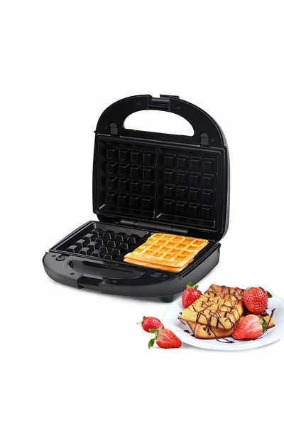 Sofia Concept Sandwich maker Rubik 30Jvul 3in1, 750W, 3 types of removable plates, waffles, grill, panini, black