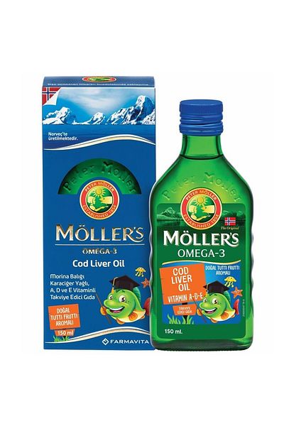 Möller's Omega 3 Tutti Frutti Flavored Fish Oil 150 ml