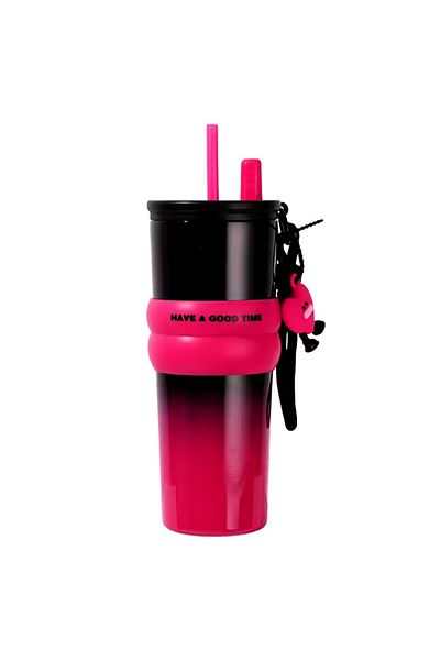 SKYDDAR INNOVATION Cană termos, fără BPA, rezistentă la rugină și scurgeri, reutilizabilă, oțel inoxidabil, 710 ml, THM7 - Fuchsia