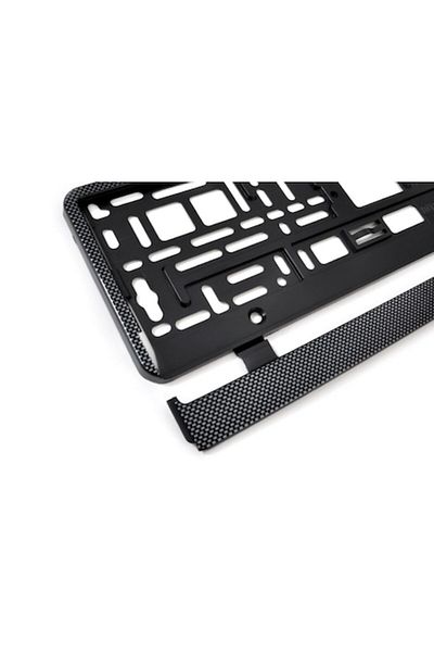 motor starter License Plate Holder Carbon Finish