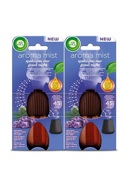 Air Wick Air Wick Aroma Mist Refills for Essential Oil Diffuser, Zen - Good night, 2 x 20ml
