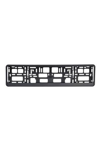 motor starter Glossy black license plate holder with rail