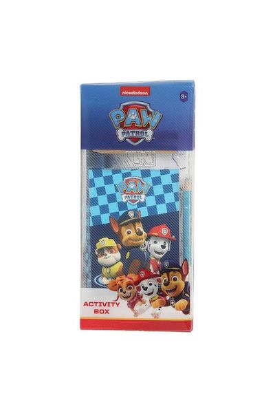 Generic صندوق أنشطة للأطفال من First Kid Paw Patrol مع حافظة أقلام معدنية متعددة الألوان FK-PAW-2204