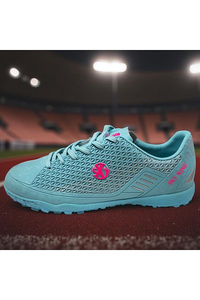 Sky Wing football boots, 9895 for synthetic turf, stitched toe 37 turquoise