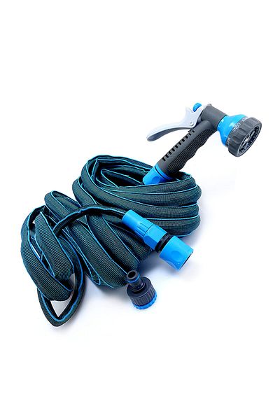 AQUACRAFT Garden Hose, Expandable, With Spray Gun, 1/2", 10-20 M,