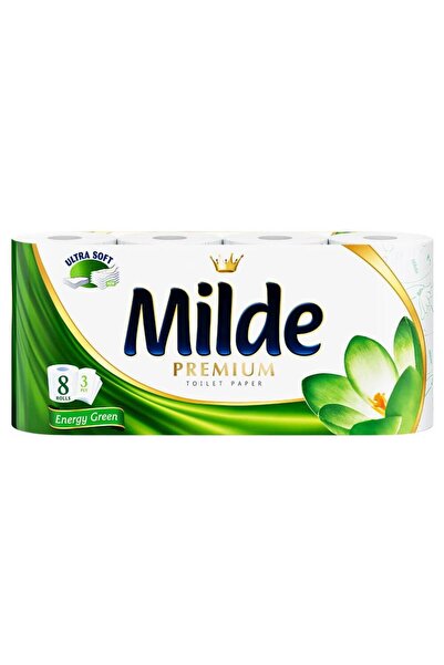 Milde Hartie Igienica Milde Energy Green, 3 Straturi, 8 Role