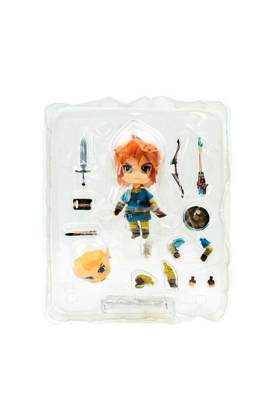 BANDAI 1212 Dx بدون صندوق 10 سم #1212 شخصية أسطورة زيلدا: بريث أوف ذا وايلد زيلدا المتحركة #733-dx لينك أ