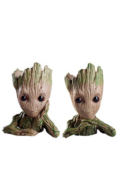 Miniso B Set-2PCS Modern Vases For Flowers Pot Groot Garden Pots Planters Anime Figurines Home Decoration A