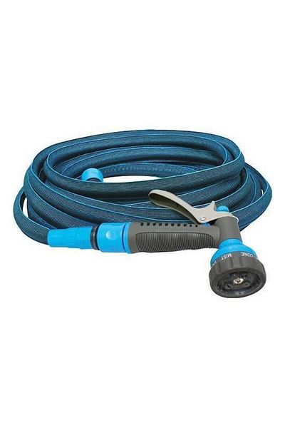 AQUACRAFT Extendable Hose With Spray Gun, 1/2", 15-30 M,