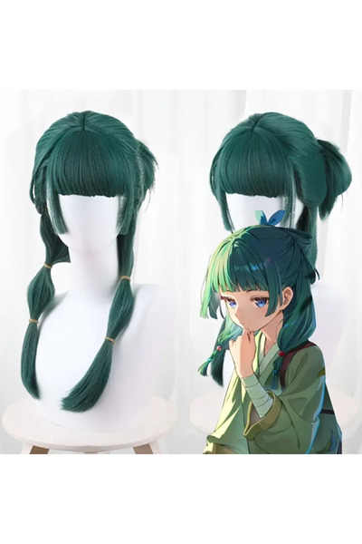 Butic Anime Cosplay Maomao Peruk The Apothecary Diaries Sentetik Peruk Yeşil
