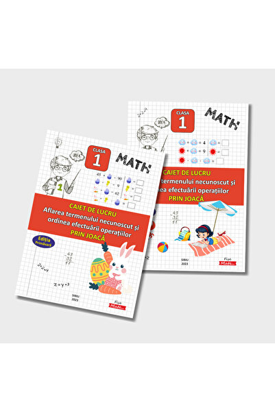 Editura Fisemate.ro Set clasa 1 copii cu Termenul Necunoscut si Ordinea Opera...
