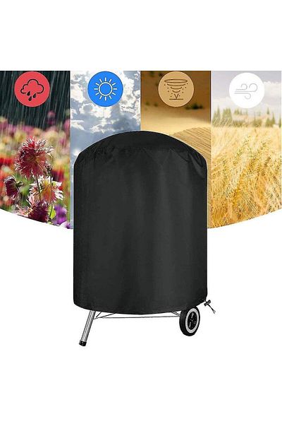 Strend Pro KAMADO EGG 13 garden grill protective cover, waterproof, black, 42x49 cm, Strend Pro