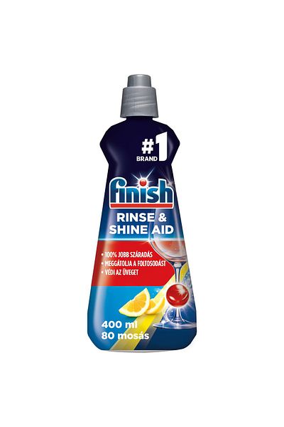 Finish Finish Dishwasher Rinse Aid, Lemon, 400 ml