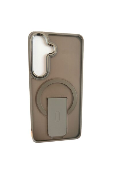 Gtech Flickstand Magsafe Case, Compatible with Samsung Galaxy S24 Fe, TPU Polycarbonate, Frosted, Gray
