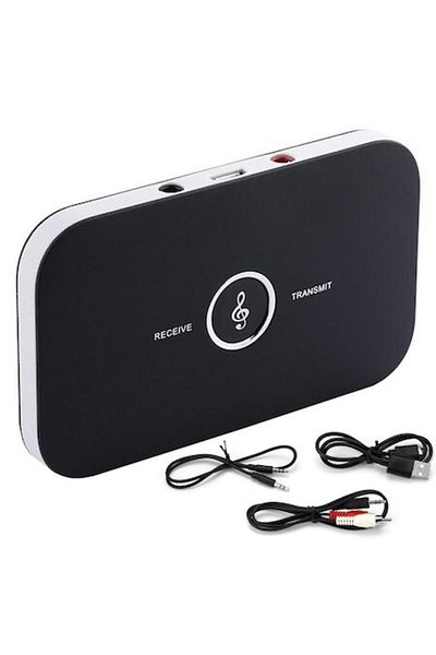 OEM Bluetooth 5.0 Transmitter and Receiver, A2DP wireless, Aux 3.5 mm, TV/Home Stereo/Smartphone, Black