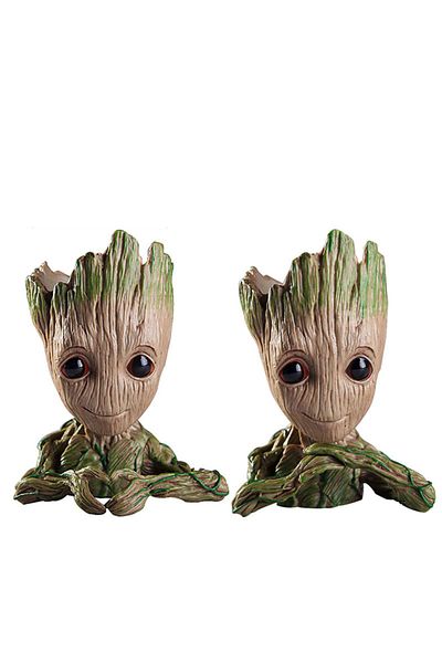 Miniso C Set-2PCS Modern Vases For Flowers Pot Groot Garden Pots Planters Anime Figurines Home Decoration A