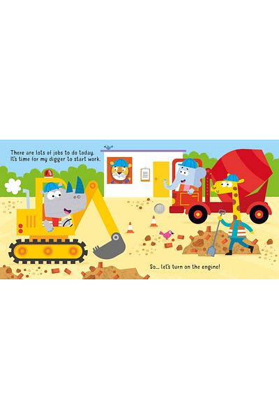 Usborne Let's go with an excavator