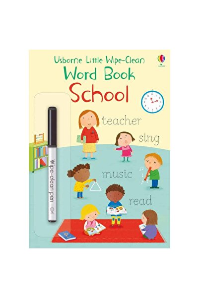 Usborne Cărți de cuvinte mici, ușor de curățat, pentru școală