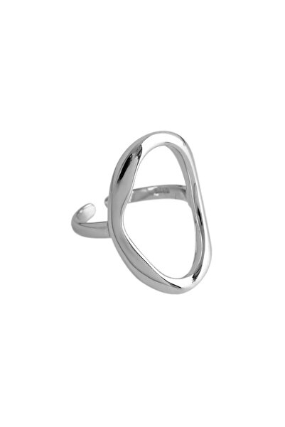 Salestore Inel Argint 925, Reglabil, Unisex, Formă Ovală, Design Elegant Și Versatil, Argint