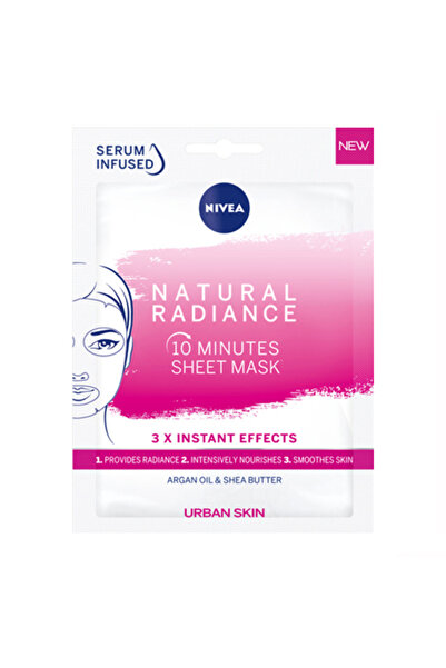 NIVEA Masca servetel Nivea Natural Radiance cu triplu efect, 1 buc