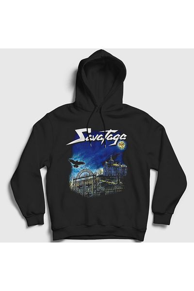 Presmono Unisex Μαύρο Φούτερ με κουκούλα Poets And Madmen Savatage 550757tt