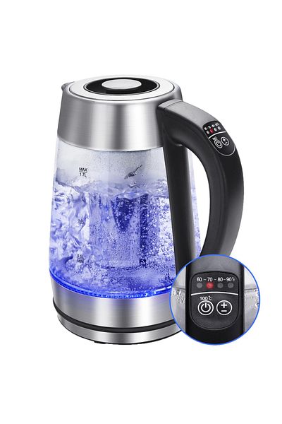 Sofia Concept Cana Electrica Fierbator Premium Cris, Oprire automata, Iluminare Led, 1.7 L, 2200 W