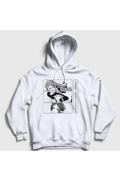 Presmono Unisex Λευκό Eris Roxy Sylphiette Mushoku Tensei Φούτερ με κουκούλα 548451tt