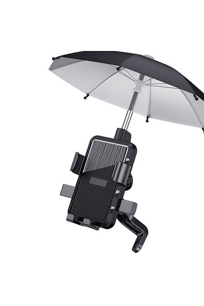 Choice Rearview umbrella SEAMETAL Motorcycle Mobile Phone Holder Handlebar Stand Phone Bracket Bicycle Outd
