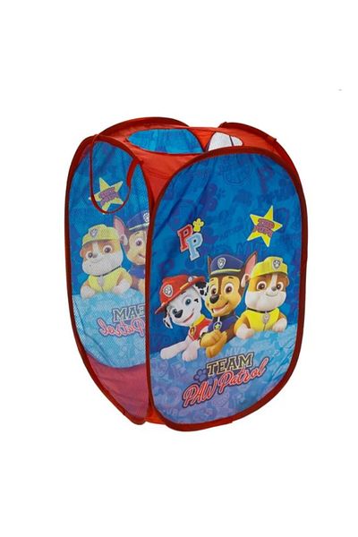 OEM Toy basket, foldable, Paw Patrol model, textile, blue/red, 36x36x58cm