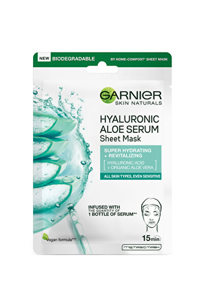 Garnier Masca servetel Garnier cu acid hialuronic si aloe vera pentru toate t...