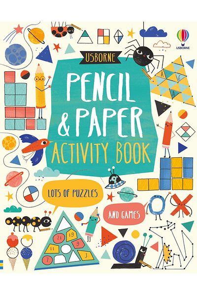 Usborne Children's book, Usborne, Pencil and Paper Activity Book, 6+ years