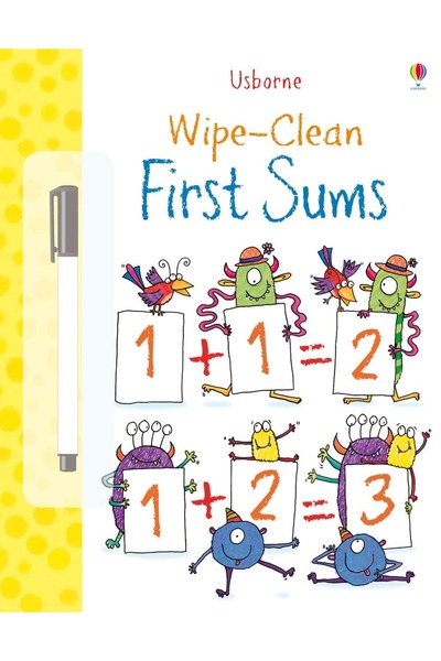 Usborne Children's book, Usborne, Wipe-Clean First Sums, 3+ years