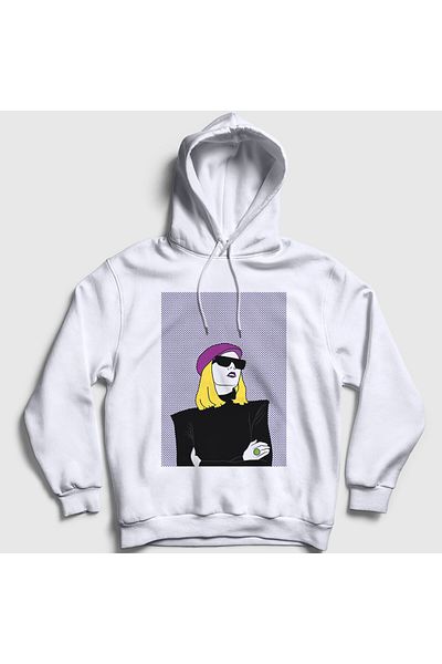 Presmono Unisex Λευκό Cool Roisin Murphy Hooded φούτερ 548221tt
