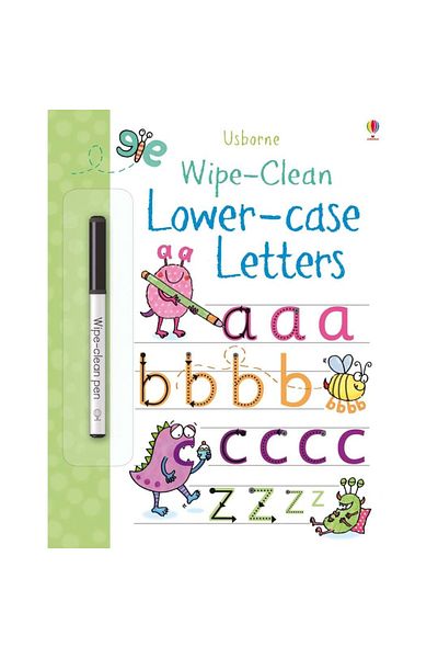 Usborne Children's book - Wipe-Clean: Lower-case Letters