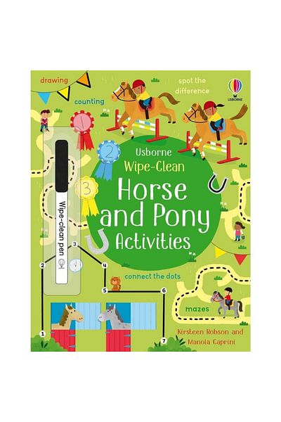 Usborne Write and Erase - Wipe-Clean Horse and Pony Activities