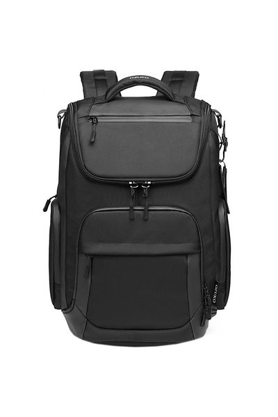 OZUKO Rucsac laptop 15,6 inch, multifunctional, sistem fixare pe valiza, buzunar antifurt,OZUKO, Negru