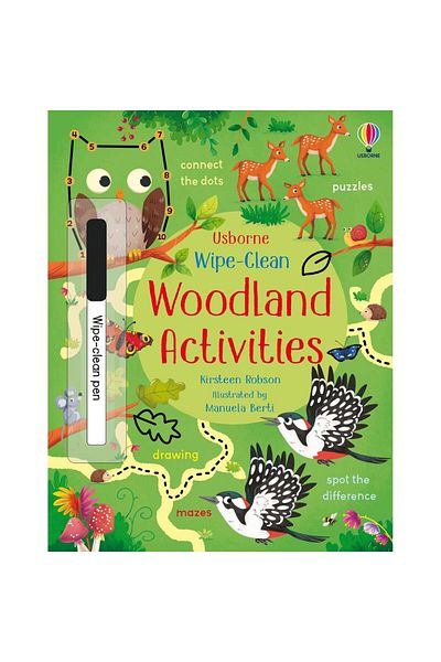 Usborne Write-and-erase activity book - Wipe-Clean Woodland Activities