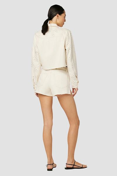 Hudson Pantaloni Bermuda cu talie înaltă Lori - - Bej, 24
