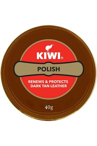 Kiwi Paste Shoe Polish Dark Tan - 40g - Pack of 5