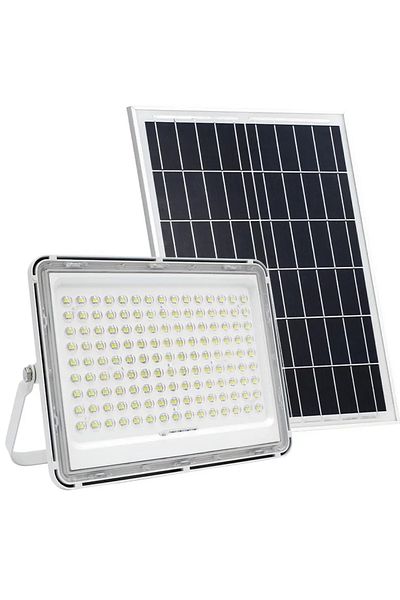 Zherqon Solar Projector Jortan, LED, 50 W, White Light, 80 SMD LEDs, Waterproof, Included Remote, Double LED