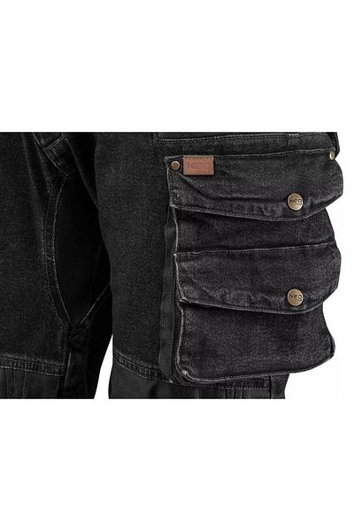 NEO Pantaloni De Lucru Tip Blugi, , Model Denim, Negru, Marimea Xl/54
