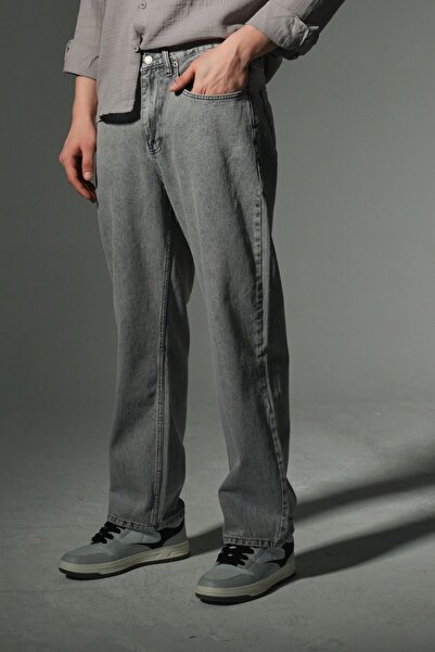 Domoda "100% Cotton Jean Fabric Straight Leg Casual Baggy Men's Pants @Mantova