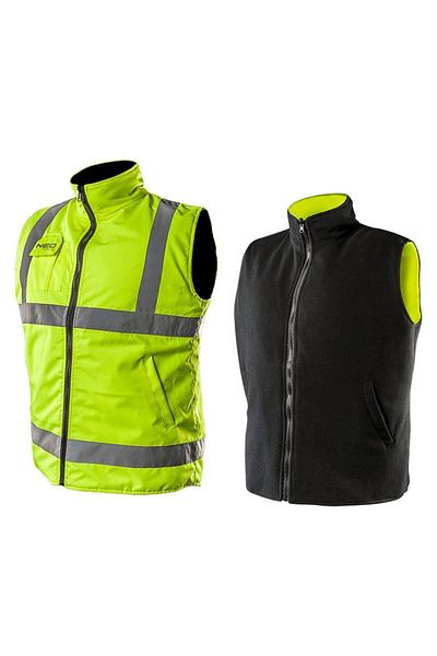 NEO Vesta De Lucru Cu Doua Fete Reflectorizanta Galben/negru, Nr.xxl/58, Tools, 81-520-xxl