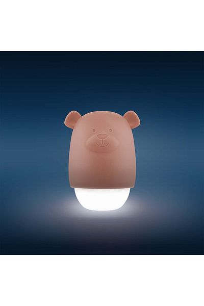 Zazu Kids Benny the Bear night light with light sensor, Zazu Kids, Brown